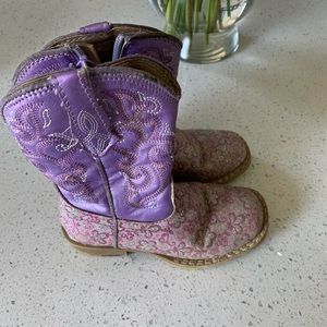 Purple Roper cowgirl boots